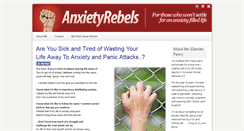Desktop Screenshot of anxietyrebels.com